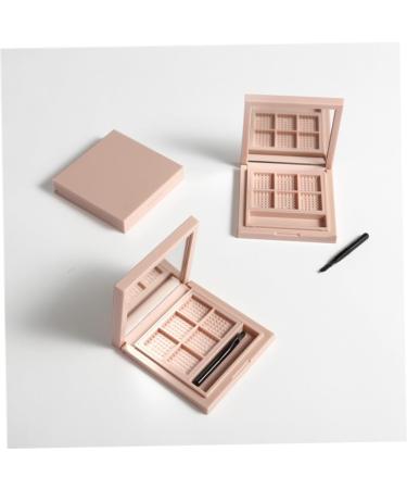 BELLIFFY 2pcs Empty Eyeshadow Palette Makeup Highlighter Empty Eyeshadow Dish Highlighters Blush Palette Pink - Buy Online on SooperMarket.com