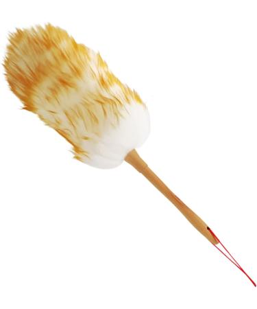 1PC Lambswool Duster with Wooden Handle 21 Inch Anti-Static Feather Duster Flexible Dusters for Cleaning Ceiling Fans Computer Screens Bookshelves 54cm - Buy Online on SooperMarket.com