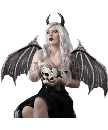 Cosplay Wings Angel Wings White Black Devil Skull Vampires Props Role Play Party Show Halloween Mardi Gras - Buy Online on SooperMarket.com