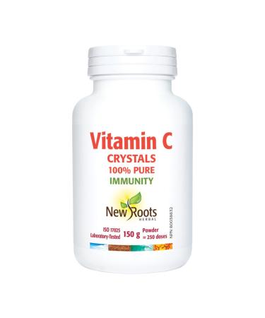 New Roots Herbal - Vitamin C Crystals 150g Powder - Helps in Collagen Formation to Maintain Healthy Bones Cartilage Teeth and Gums - Helps to Maintain and Support Immune Function 150 g (Pack of 1)