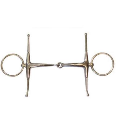 HKM full cheek snaffle single jointed stainless steel 16mm/12.5cm