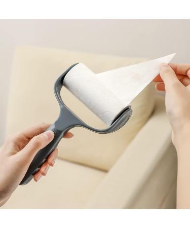 Buy Extra Sticky Pet Hair Lint Roller - Ergonomic Lint Remover for Couch Clothes & Furniture | Reusable Handle & 4 Refills (Shadow Gray) - International Shipping Available - Buy Online on SooperMarket.com
