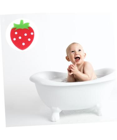 NOLITOY 4 Pcs Natural PU Sponge Brush Set for Newborns & Kids - Red Bath Wipe & Foam Body Sponges for Gentle Cleaning - Buy Online on SooperMarket.com
