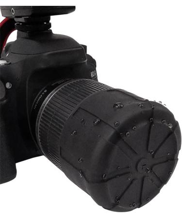 Limnyves 3Pcs Universal Lens Cap Cover for 65-110mm DSLR Camera Lenses - Waterproof Silicone, Black - Buy Online on SooperMarket.com