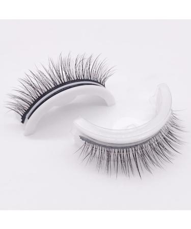 Self Adhesive False Eyelashes - Reusable No Glue Eyeliner Needed | Natural Look - 1 Pair - Buy Online on SooperMarket.com