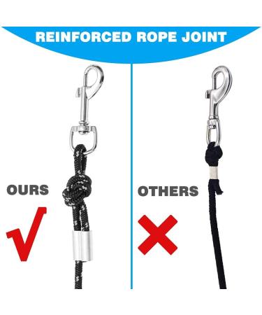 SCIROKKO Reflective Cat Leash - 30ft Escape Proof Durable Walking Lead for Kittens, Puppies, Rabbits - Black - Buy Online on SooperMarket.com