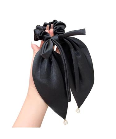 JSGHGDF Women knot Hair Clip Long Ribbon French Styling Barrettes Hair Tie Scrunchies Hair Hair ring