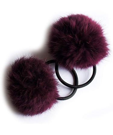 REYIN-CHHN A Pair of Lovely Pom Pom Hair Bands Decorative Pom Poms Band - 2 Inch Pom Pom (Baby Pink) - Buy Online on SooperMarket.com