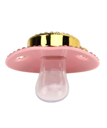 Ergonomic Golden Rhinestone Baby Pacifier - Light & Flexible Design for Comfort - Buy Online on SooperMarket.com