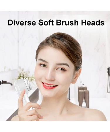 Electric Facial Cleansing Brush IPX7 Waterproof Facial Cleansing Tool With 7 Brush Heads USB Magnetic Charging Electric Facial Scrubber for Women - Buy Online on SooperMarket.com