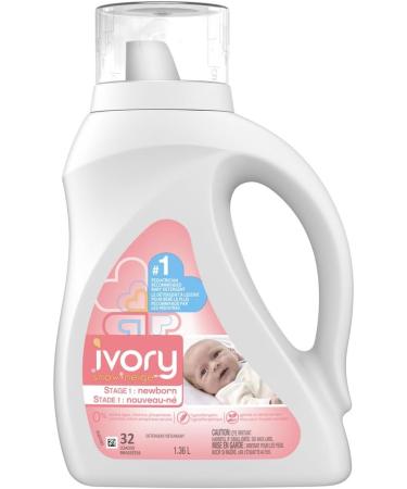 Susicit Ivory Snow Stage 1: Newborn Liquid Laundry Detergent 32 Loads 1.36 Liter - Buy Online on SooperMarket.com