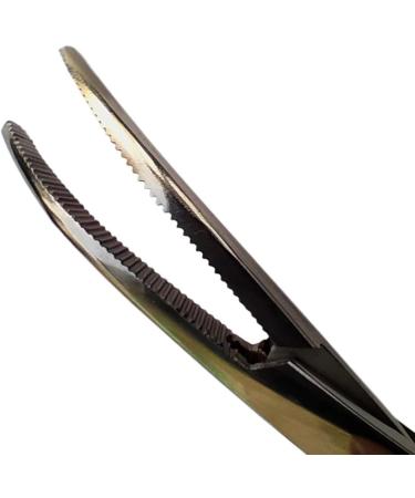 12cm CSF Curved Stainless Steel Pet Groomers Scissor Style Pet Ear Locking Forceps Aka Hemostatic Tweezers Good Strong Animal Care Dog/Cat Groomers Tool Sandbros - Buy Online on SooperMarket.com