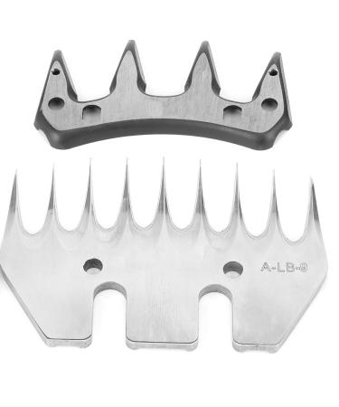 Sonk sheep shears sound professional universal stainless steel shear knife 9/13 teeth straight/curved blade electric wool cutter replacement blades for alpacas goats (9 tooth straight blade)
