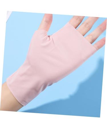 minkissy 4 Pairs Ice Silk Nail Gloves UV blocking gloves fingerless protection gloves anti UV hands gloves anti gloves nail salon gloves UV shield gloves hand gloves Nylon outdoor Miss - Buy Online on SooperMarket.com