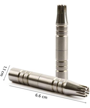 Buy TEMKIN Portable Nose Hair Trimmer - Manual Stainless Steel Ear & Nose Hair Removal Razor - Buy Online on SooperMarket.com