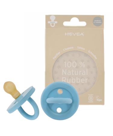 BumiB b Round Pacifiers Pack of 2 Sky Blue x Sky Blue 0-3 Months