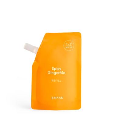 HAAN - Hydroalcoholic Hydrating Hand Sanitizer Spray With Aloe Vera Hand Sanitiser - Instantly Moisturizes - Spicy Ginder Ale Scent 100ml Refill Refill Ginger Ale