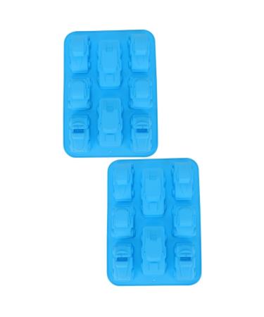 DECHOUS 2pcs Cake Mold Silicone Car Baking Mold Cake Decoration Baking for Car Candy Molds DIY Cake Baking Molds Cars Baking Molds Cookie Cutters Paper Cup Silica Gel Pastry