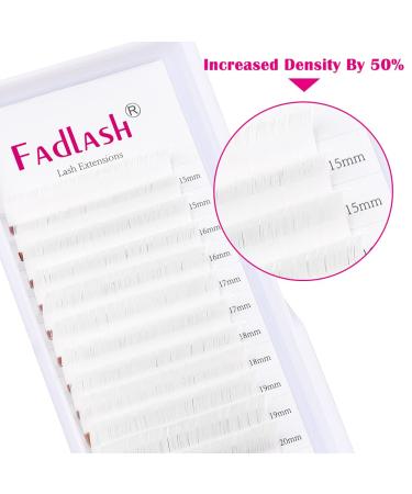 Easy Fan Blooming Volume Lash Extensions - 0.07 D-Curl Color Lashes (White) 15-20mm - Buy Online on SooperMarket.com