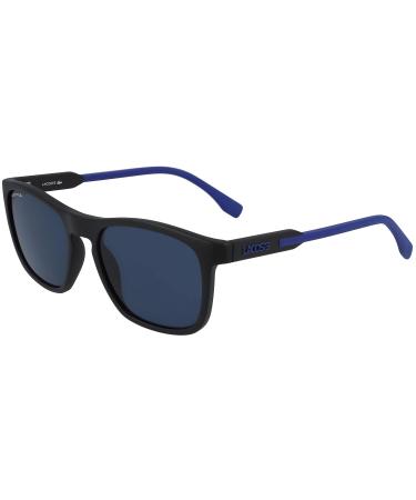 Lacoste Men's Sunglasses One Size Matte Black Blue
