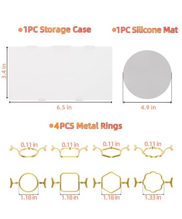 Sweet password 4PCS Metal Wax Seal Molds for 1 Inch Wax Seal Stamp  Wax Seal Stamp Rings Set with 1PC Silicone Mat  Sealing Wax Stamp Kit Gold-4pcs - Buy Online on SooperMarket.com