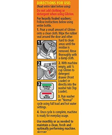 Glisten Washer Magic Machine Cleaner - 12oz, Removes Odors & Buildup, Safer Choice Winner | Front & Top Load Washers - Buy Online on SooperMarket.com