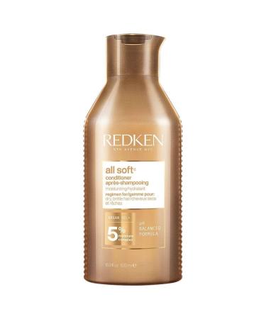 Redken |Rinse for dry and fragile hair enlivened and hydrated with fatty acids antioxidants and argan oil all soft conditioner 500 ml (1 Pack)