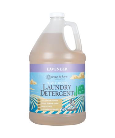 Ginger Lily Farms Botanicals Plant-Based Liquid Laundry Detergent Lavender Concentrated Formula HE Compatible 85 Loads 1 Gallon (128 fl. oz.)