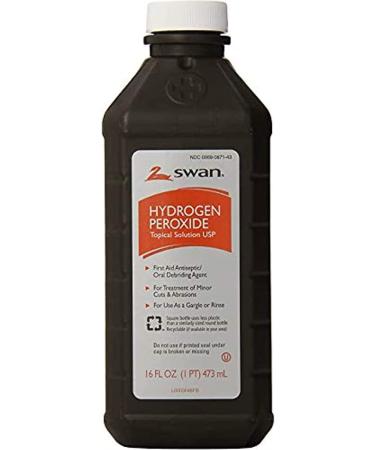 Hydrogen Peroxide Antiseptic Solution 16 Fl Oz - Pack of 3 | Antimicrobial Disinfectant - Buy Online on SooperMarket.com