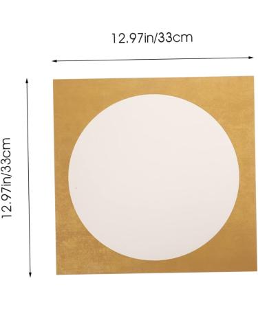EXCEART 10 sheets Professional with Traditional Decorative Chinese Dried Art Writing Rice Thickened Golden 33X33CM - Buy Online on SooperMarket.com
