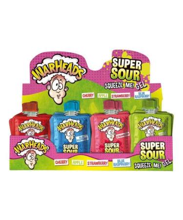 4x Warheads Attack Gel Tongue Gel - Cherry Apple Strawberry Raspberry - Super Sour Candy | Original USA Import - Buy Online on SooperMarket.com