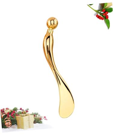 Healeved Makeup Spoon Zinc Cream Spoon Make up Kit Unicorn Horn Clip on Eye Spoon Creami Buttercream Spiral Tool 9.50X1.50X0.50CM Golden - Buy Online on SooperMarket.com