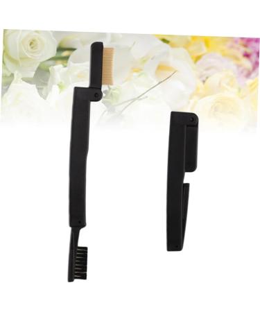 minkissy Lash Comb Makeup Mascara Brush Folding Eyebrow Brush Eyebrow Spoolie Eyebrow Brush Makeup Eyebrow Comb Folding Eyebrows Comb Makeup Brush Eyelash Comb Dual Purpose Brush Spiral 15.2*3cm Black - Buy Online on SooperMarket.com