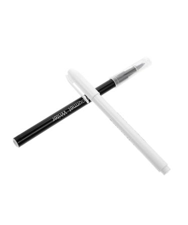 HOLIDYOYO 2pcs Can Be Food Coloring Pen Cake Edible Marking Pen Edible Pen Baking Chocolate Mark Pen Plastic Black White