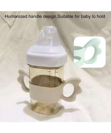 Buy Silicone Baby Bottle Handles | Set of 2 Wide Neck Holders for Small Hands - Easy Grip Design - Buy Online on SooperMarket.com