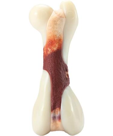 Tikaton Indestructible Dog Chew Toys - Real Beef Flavor for Large, Medium & Small Puppies | Durable Teething Bones for Aggressive Chewers - Buy Online on SooperMarket.com