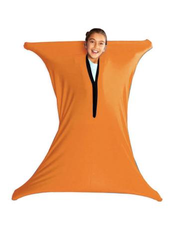 Body Sock Sensory Sox Deep Pressure Stimulation Suitable age 3-18 sensory durable seams asd child stretchy for Children and Adults with Sensory Proceessing Disorders or Autism ( Color : Orange Size XL/X-Large-74*165cm Orange