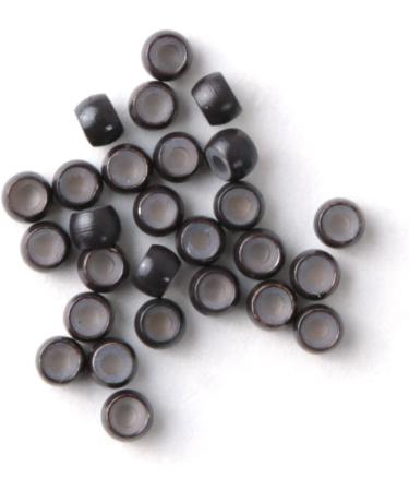Vlasy Dark Brown Nano Rings Beads for Hair Extensions - 800pcs Silicone Lined Micro Nano Beads - Buy Online on SooperMarket.com