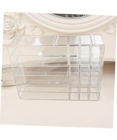 IMIKEYA Lipstick Stand 2 Pcs Makeup Storage Case Makeup Holder Display Makeup Case Storage Box Eyeshadow Palette Powder Transparentx2pcs 24.7X18.2X7CMx2pcs - Buy Online on SooperMarket.com