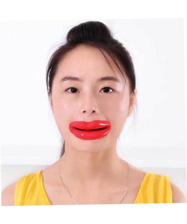 Lip Massager Silicone Lip Exerciser Facial Muscle Tightener Face Lift Mouth Stretcher Trainer Red - Buy Online on SooperMarket.com