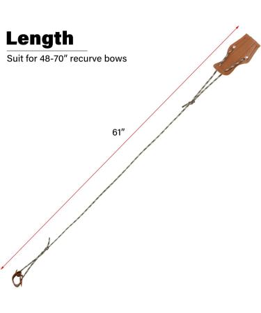 SOPOGER Archery Recurve Bow Stringer Tool - Longbow Limbsaver String Protective Accessory in Brown - Buy Online on SooperMarket.com