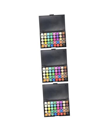 Angoily 3pcs 40 Eyeshadow Eye Shadow Palettes Makeup Palette Earth Tones