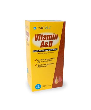 (6 Tubes) CareALL 4oz Vitamin A&D Ointment - Diaper Rash and Skin Protectant - Buy Online on SooperMarket.com
