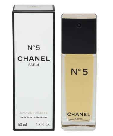 Chanel No.5 Eau De Toilette Spray Non-Refillable - 50ml/1.7oz 1.69 Fl Oz (Pack of 1)