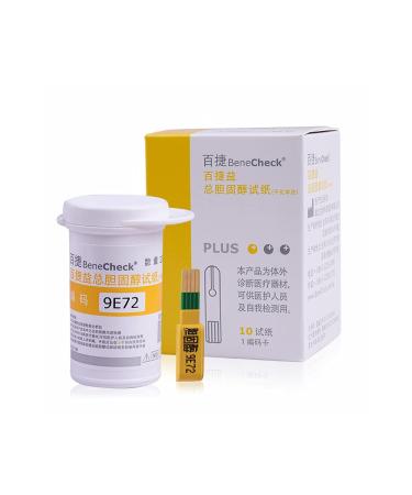 10 pcs CHOL Cholesterol Test Strips for BKM13-1 Multif-Monitoring Cholesterol Test Meter - Buy Online on SooperMarket.com