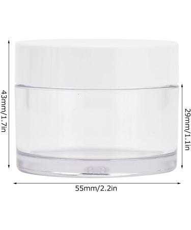 Yosoo 50g Round Clear Cream Jars 4Pcs - Reusable Containers for Cosmetics, Samples, Herbs - Buy Online on SooperMarket.com