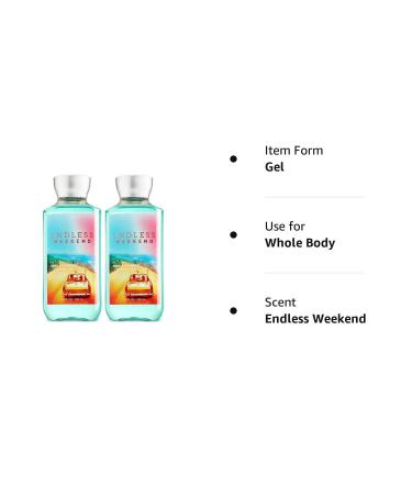 Bath & Body Works Endless Weekend Shower Gel Gift Set - 2 Pack, 10 oz each - Buy Online on SooperMarket.com