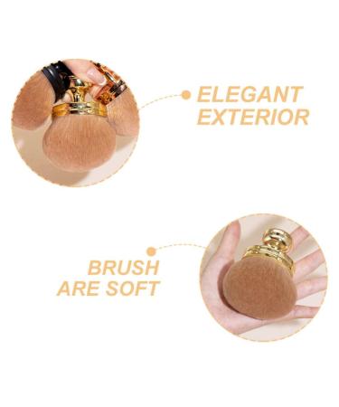 NOLITOY Golden Makeup Brush Set - Travel Foundation Blush Loose Powder & Concealer Brushes for Women | Premium Cosmetic Tools for Flawless Beauty - Buy Online on SooperMarket.com