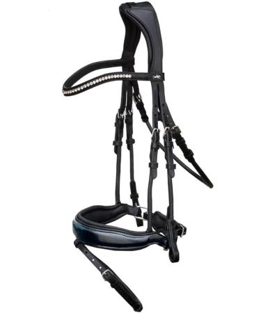Schockem hle Malibu Anatomic Snaffle Bridle - Black Full Size | Premium Equestrian Gear | International Shipping Available - Buy Online on SooperMarket.com
