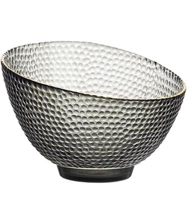 Kitchen Countertop Fruit Rack Fruit Basket Fruit Bowl Fruit Basket Bowl Creative Fruit Plate Phnom Penh Crystal Glass Bowl Living Room Household Diagonal Fruit Basket Nordic Style (Color : Black)